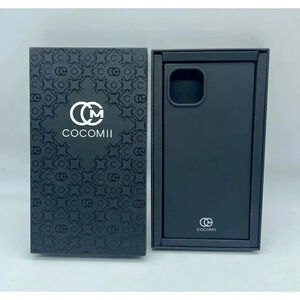 Cocomii‎ Rectangle Case For iPhone 15 Plus Silicone Luxury Slim Shockproof Black